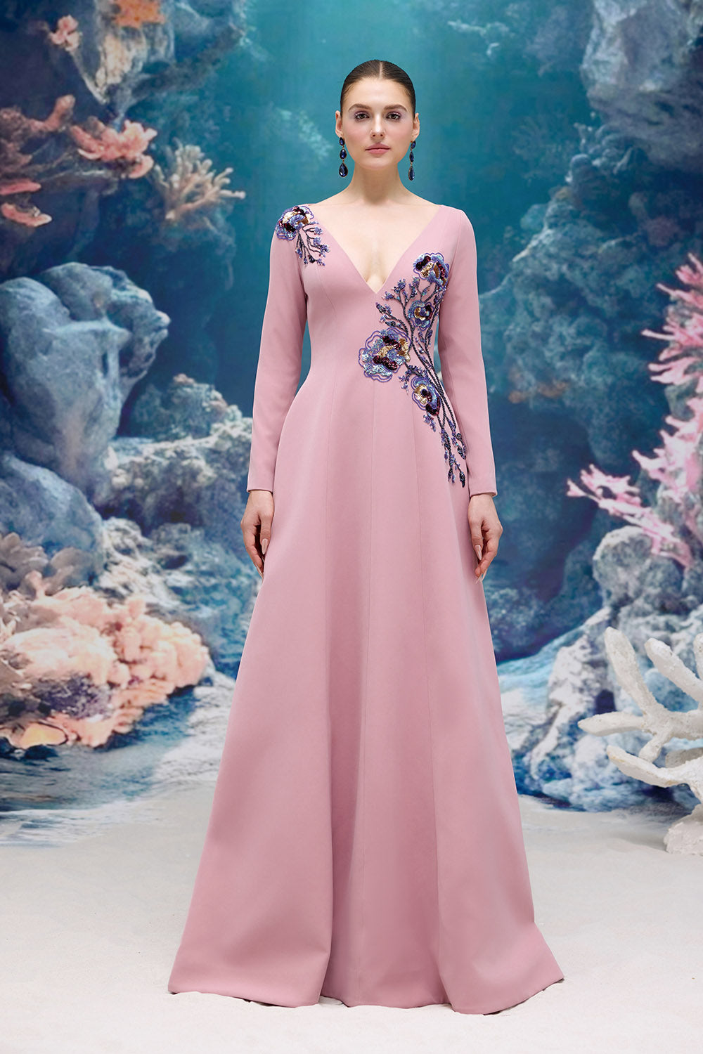 embellished a line dress Buy 21SV01131 | Evening & Party Dresses