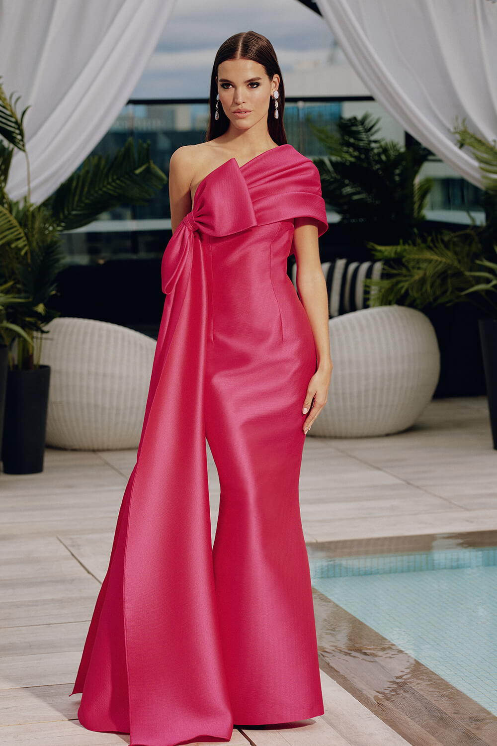frascara evening dresses Printed Crinkle Dress – Love Persimmon