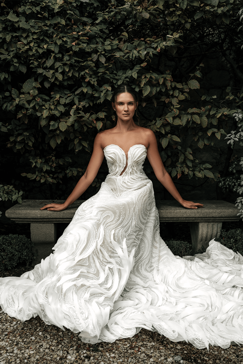 bella wedding dress Bella: Long Sleeved Satin A-Line with Pockets embellished top Buy 6333 | Bridal Dresses