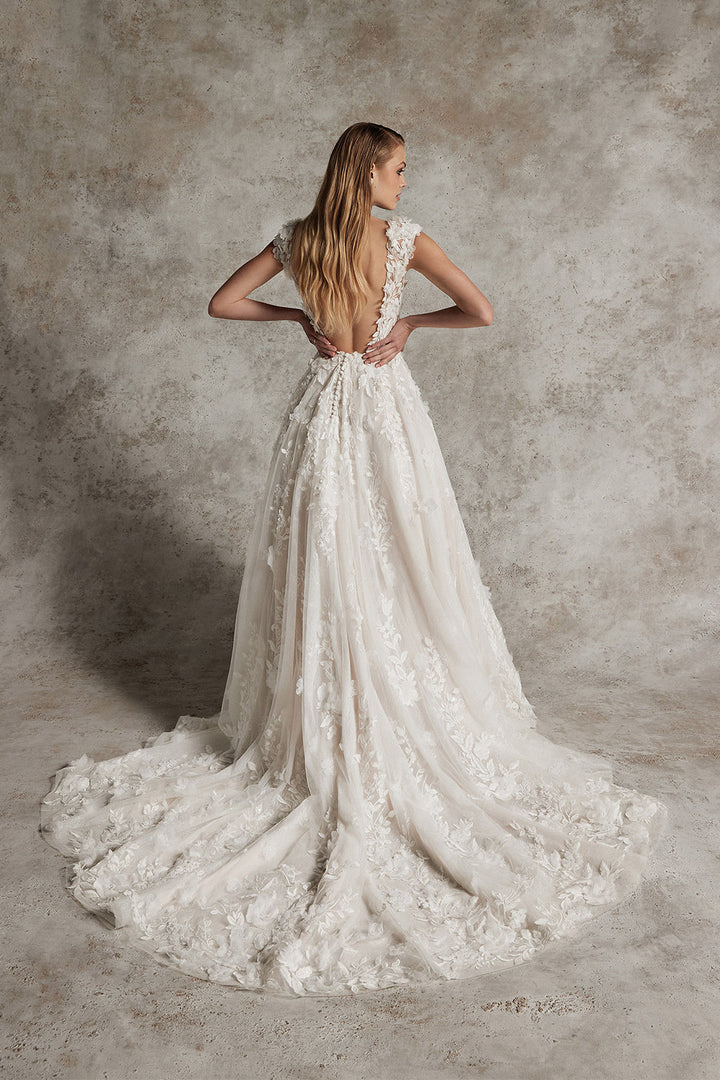 Justin Alexander, Lace Tulle Bridal Dress | Esposa