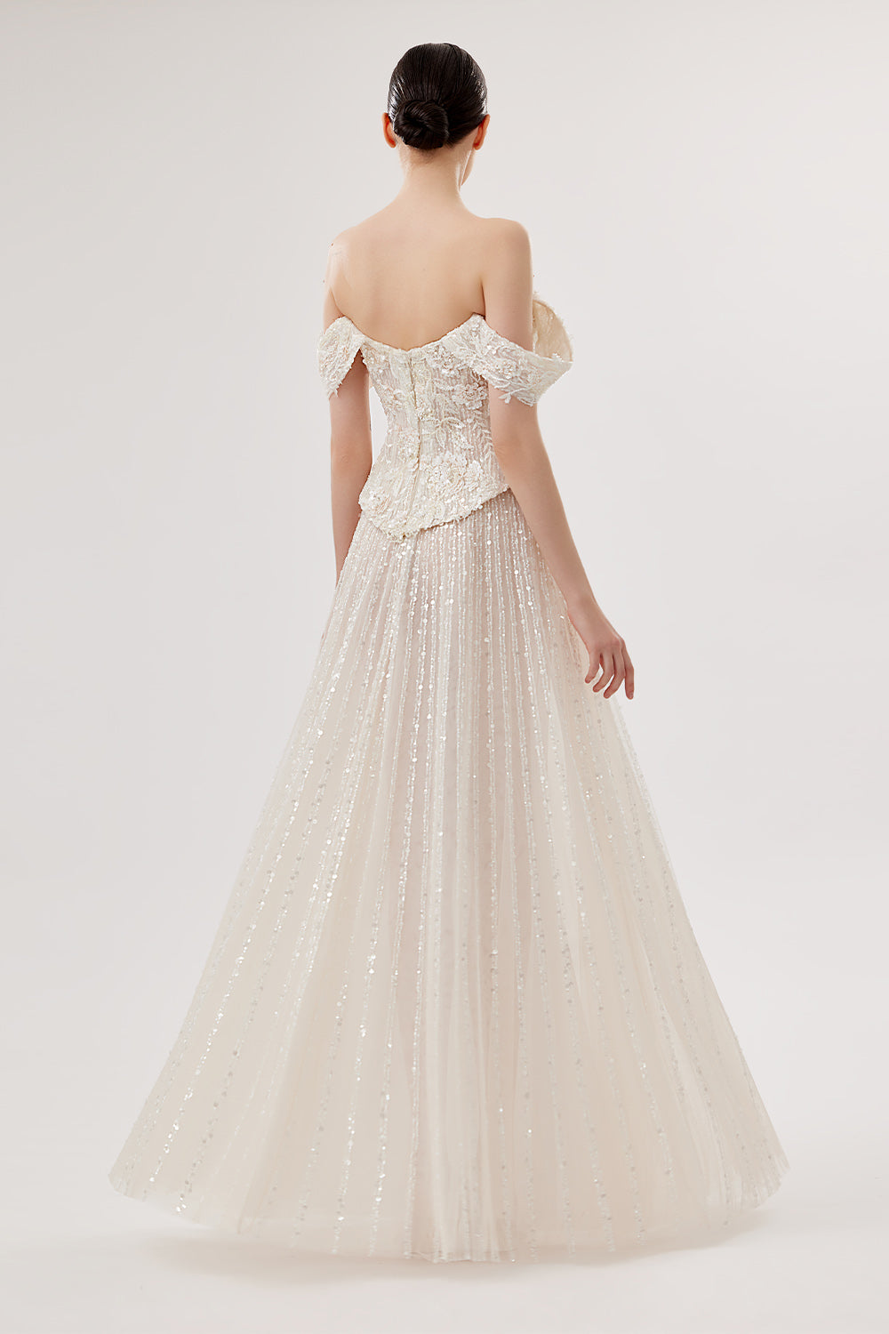 Bilal El Dana, Corseted Embroidered Gown | Esposa