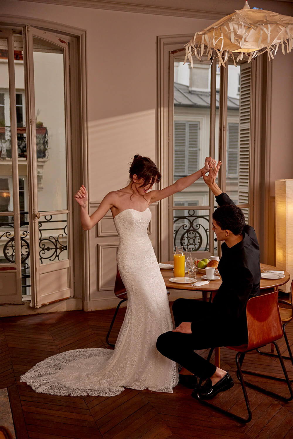 Justin Alexander, Strapless Lace Gown | Esposa