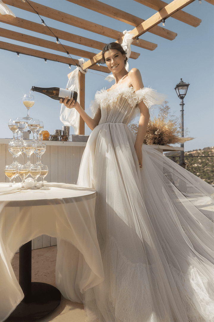 Plume by Kristie, Bohemian Wedding Dress | Esposa