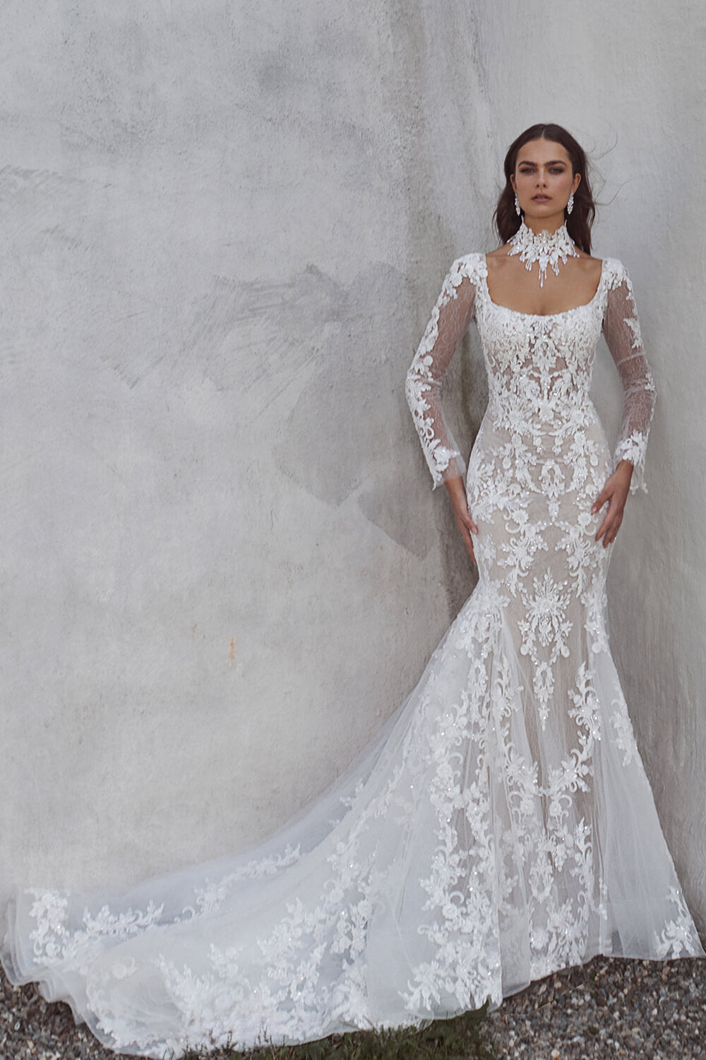 Blush, Bridal Dress With Sleeves | Esposa