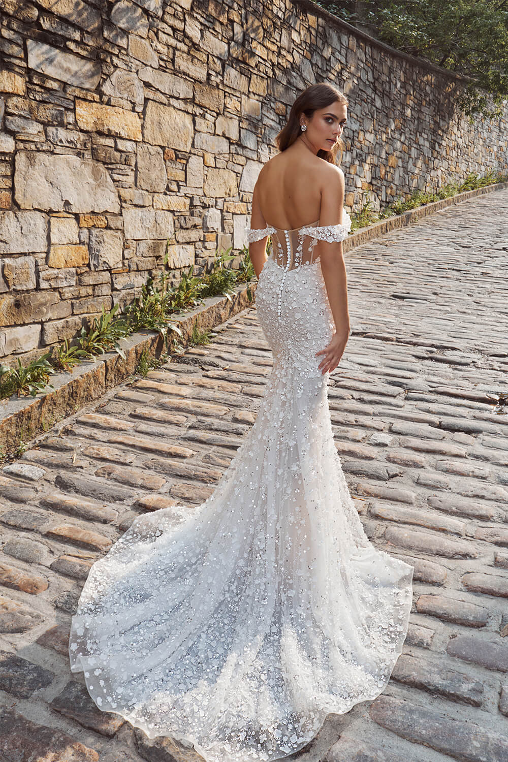 Blush, Off Shoulder Bridal Dress | Esposa