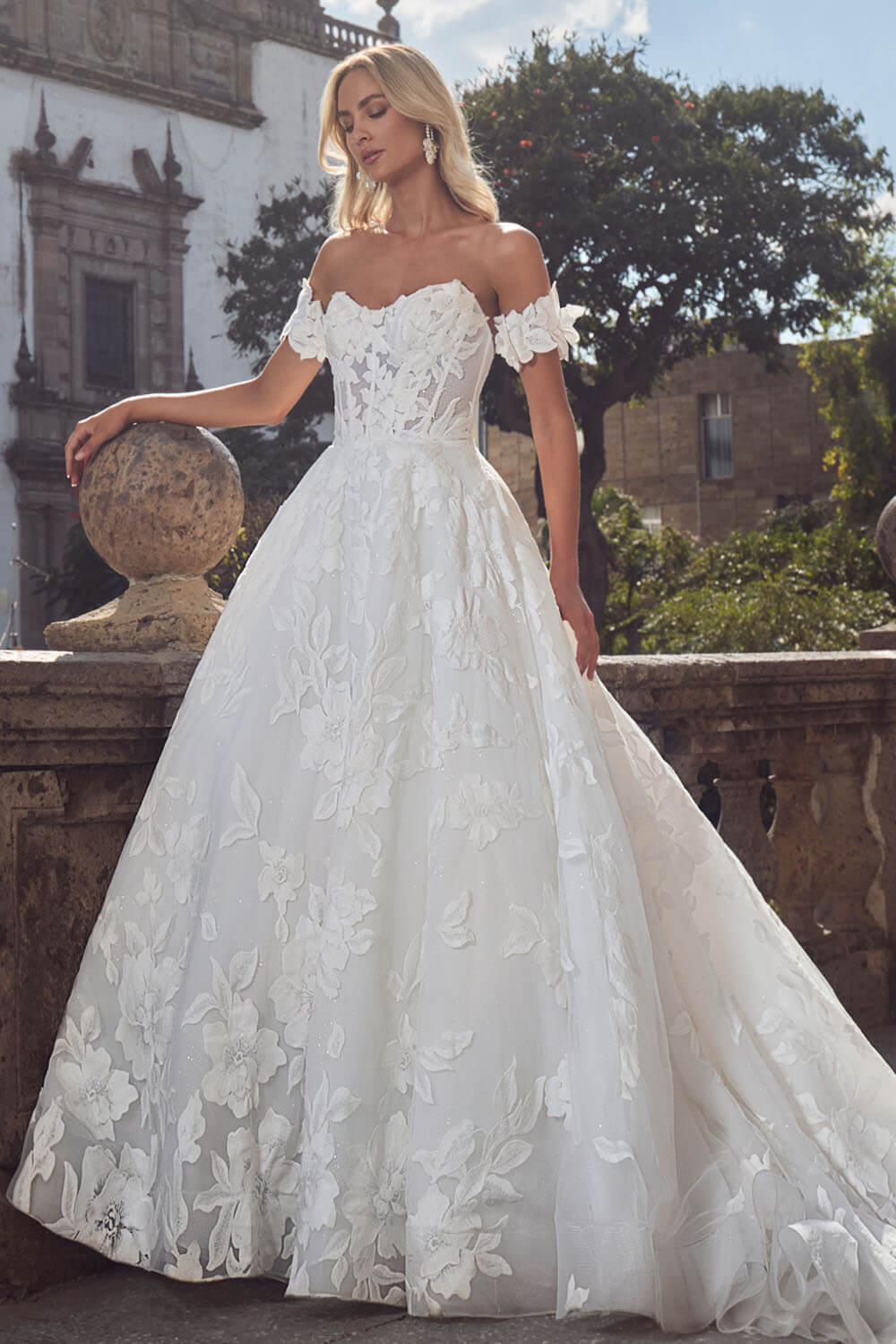 Blush, Off Shoulder Ball Gown | Esposa