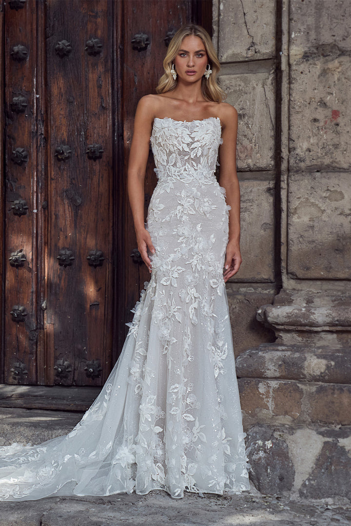 Blush, Floral Mermaid Dress | Esposa