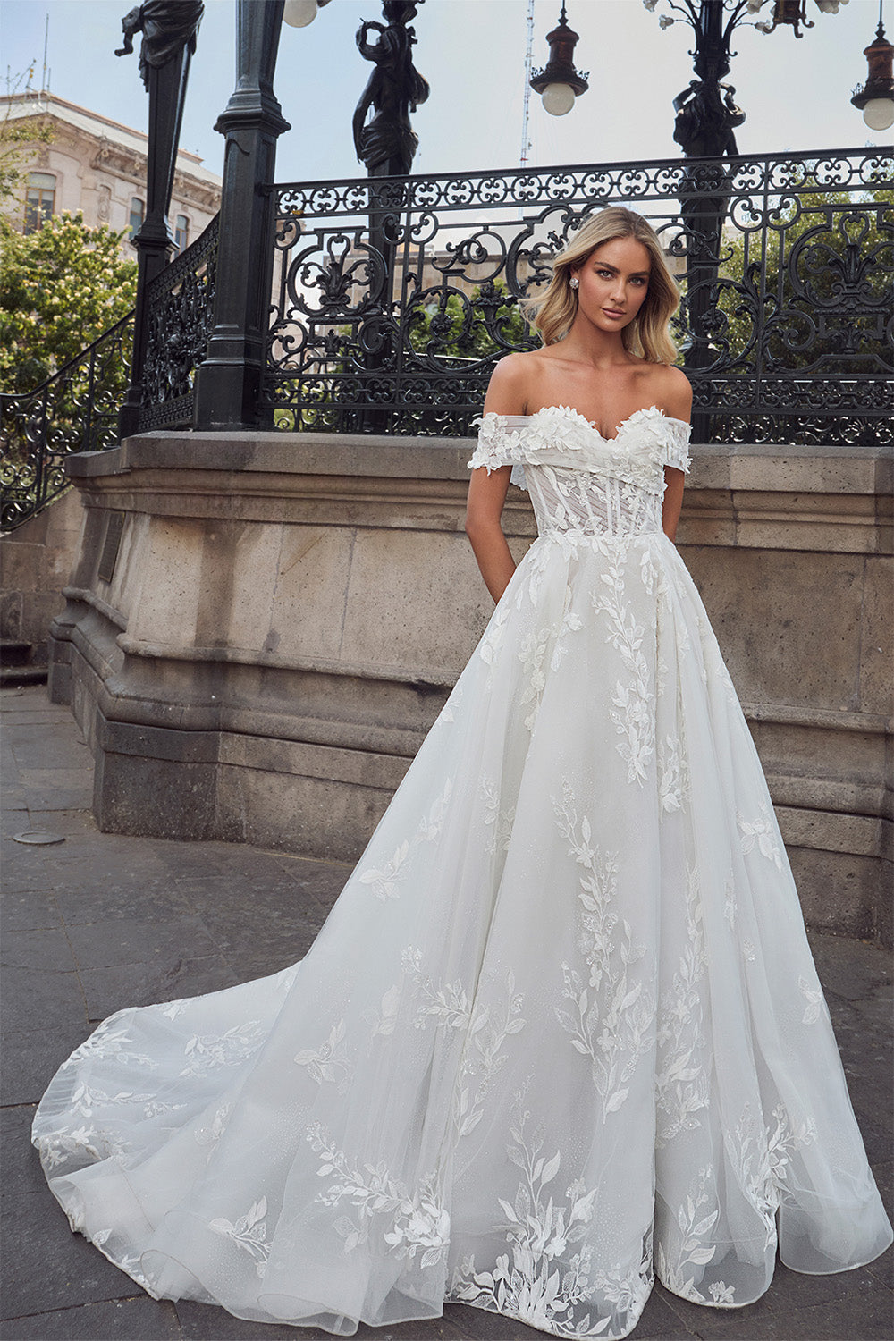 Blush, Off Shoulder Bridal Gown | Esposa