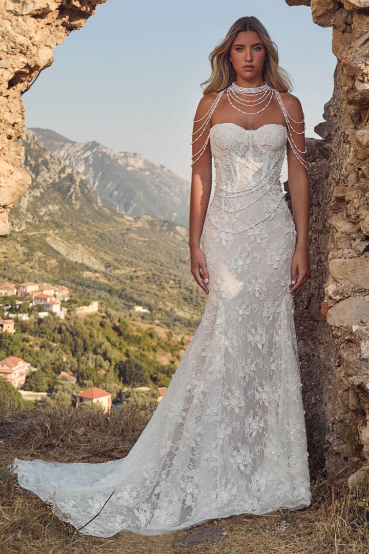 Blush, Mermaid Lace Dress | Esposa