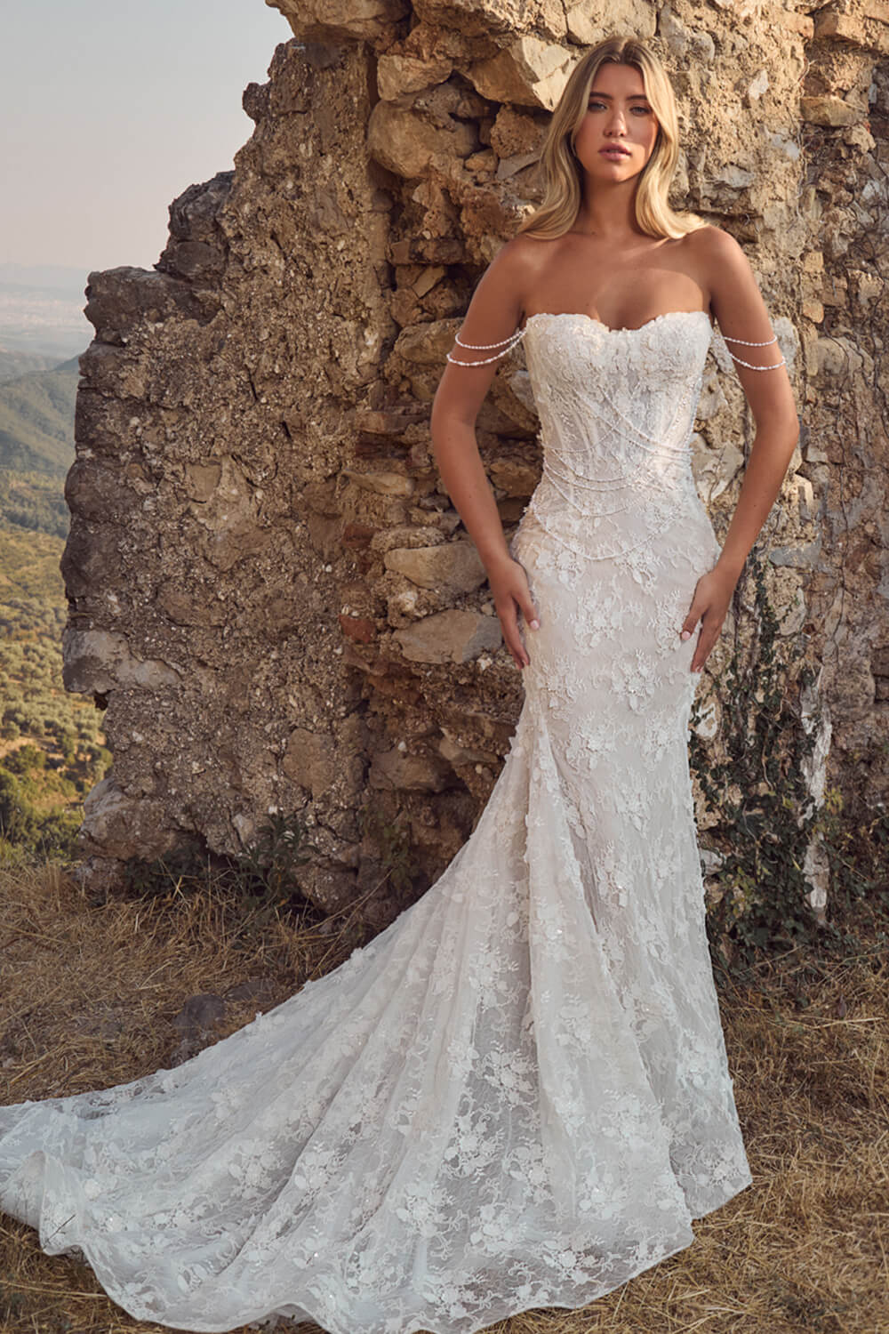 Blush, Mermaid Lace Dress | Esposa