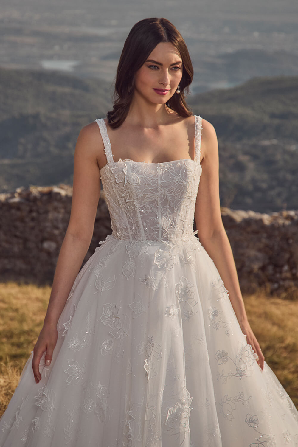 Blush, Elegant Floral Gown | Esposa