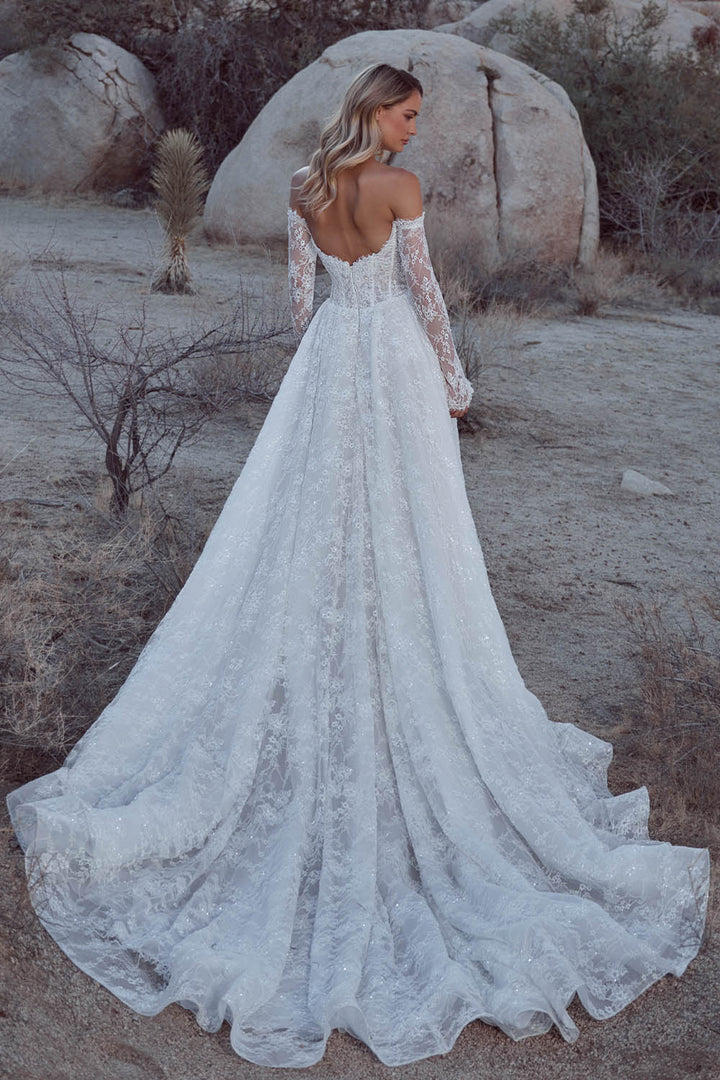 Calla Blanche, Ethereal Lace Corset Ballgown Dress | Esposa