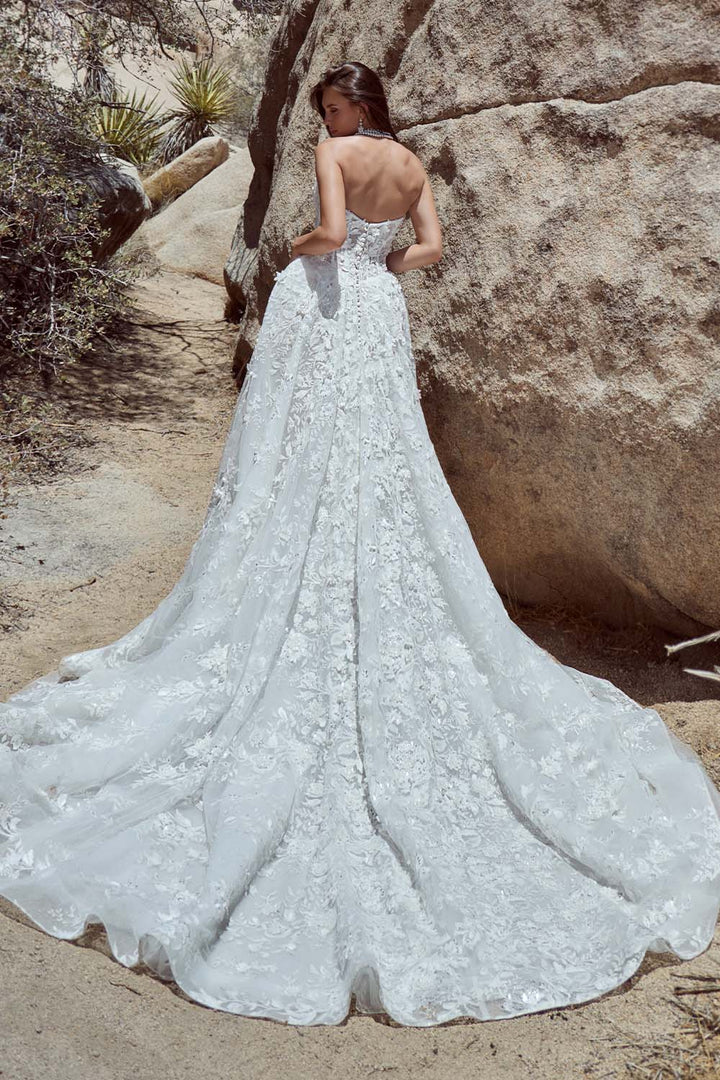 Calla Blanche, Romantic Lace Corset Ballgown Dress | Esposa