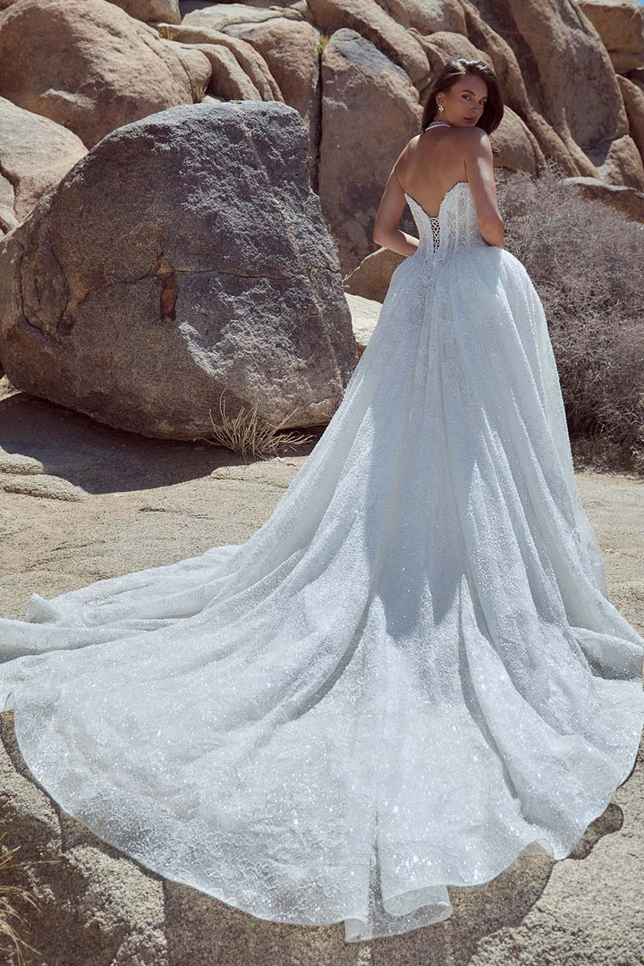 Calla Blanche, Sculpted Corset Lace Ballgown Dress | Esposa
