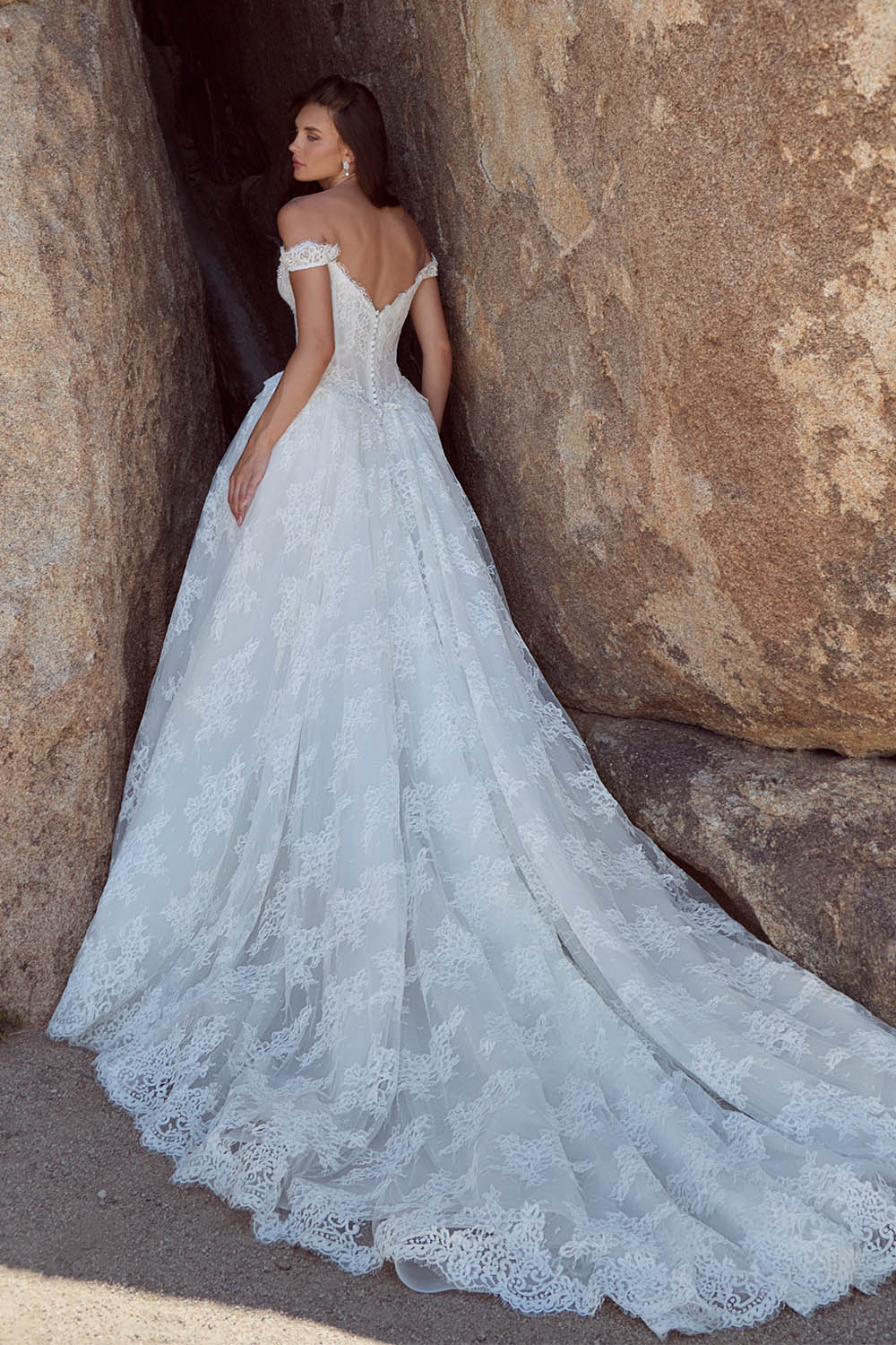 Calla Blanche, Enchanting Lace Corset Ballgown Dress | Esposa