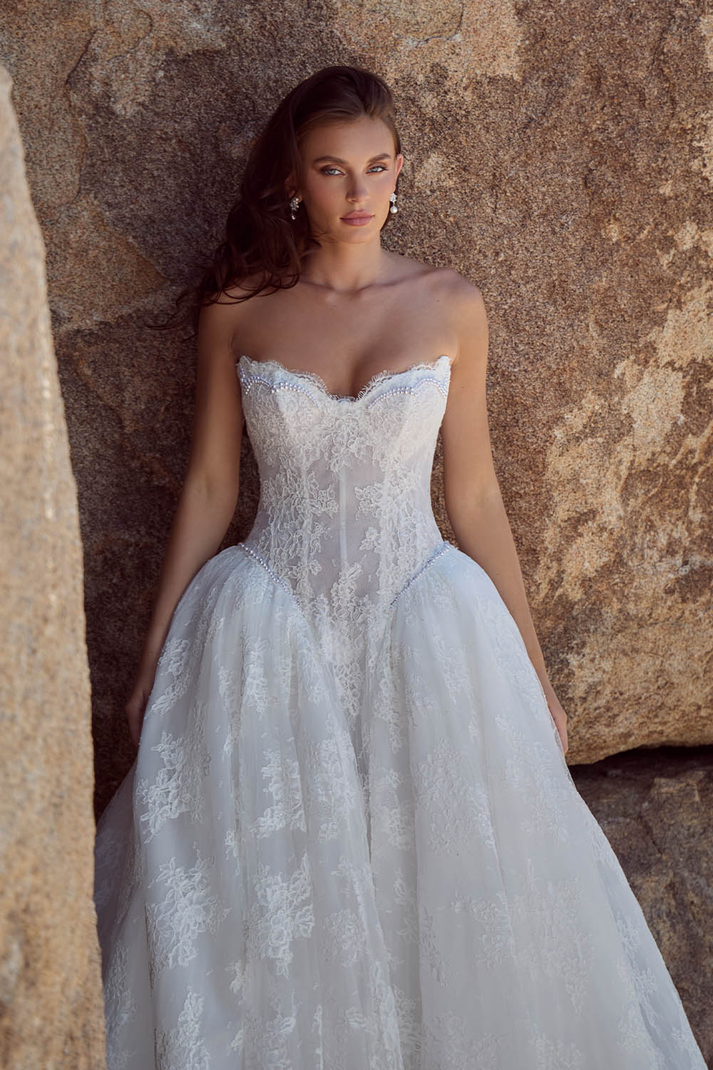 Calla Blanche, Enchanting Lace Corset Ballgown Dress | Esposa