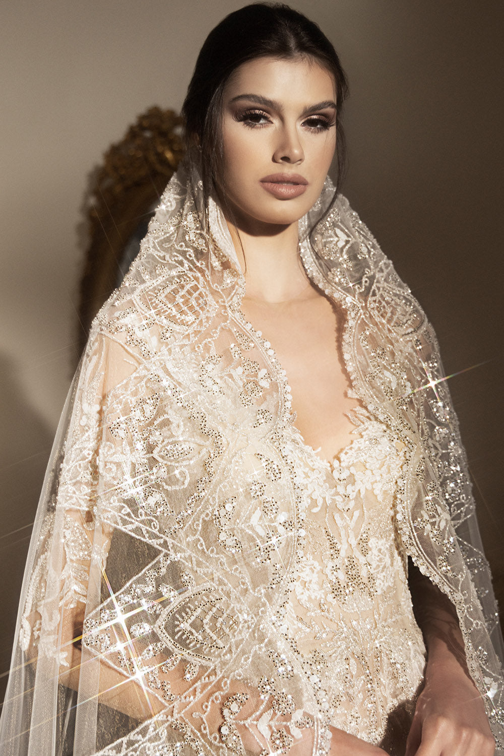 Plume by Kristie, Long-Sleeved Gown | Esposa