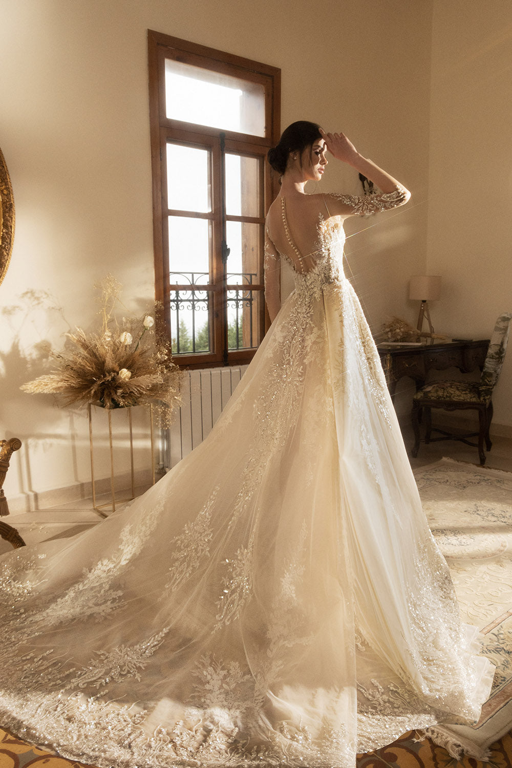 Plume by Kristie, Long-Sleeved Gown | Esposa