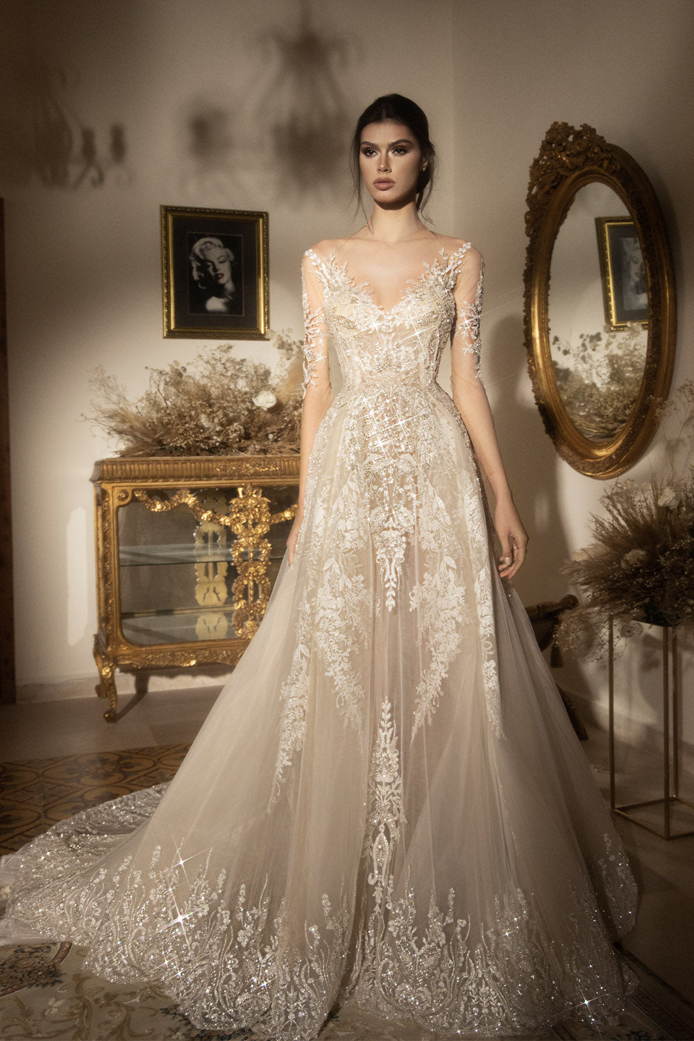 Plume by Kristie, Long-Sleeved Gown | Esposa