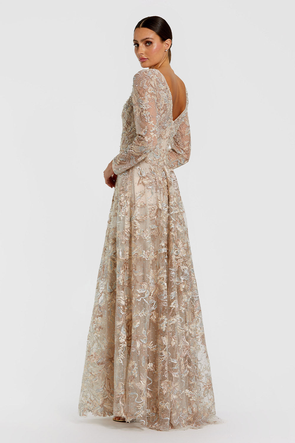 Mac Duggal, Embroidered A-Line Evening Gown | Esposa
