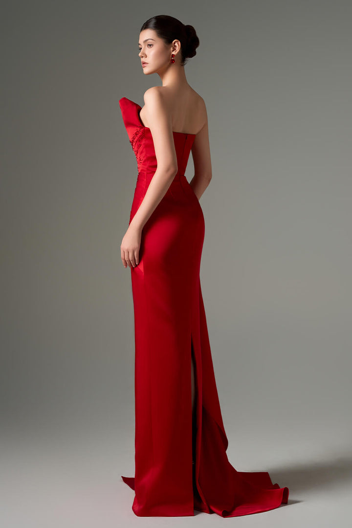 SV00952 | Asymmetrical Draped Dress | Esposa
