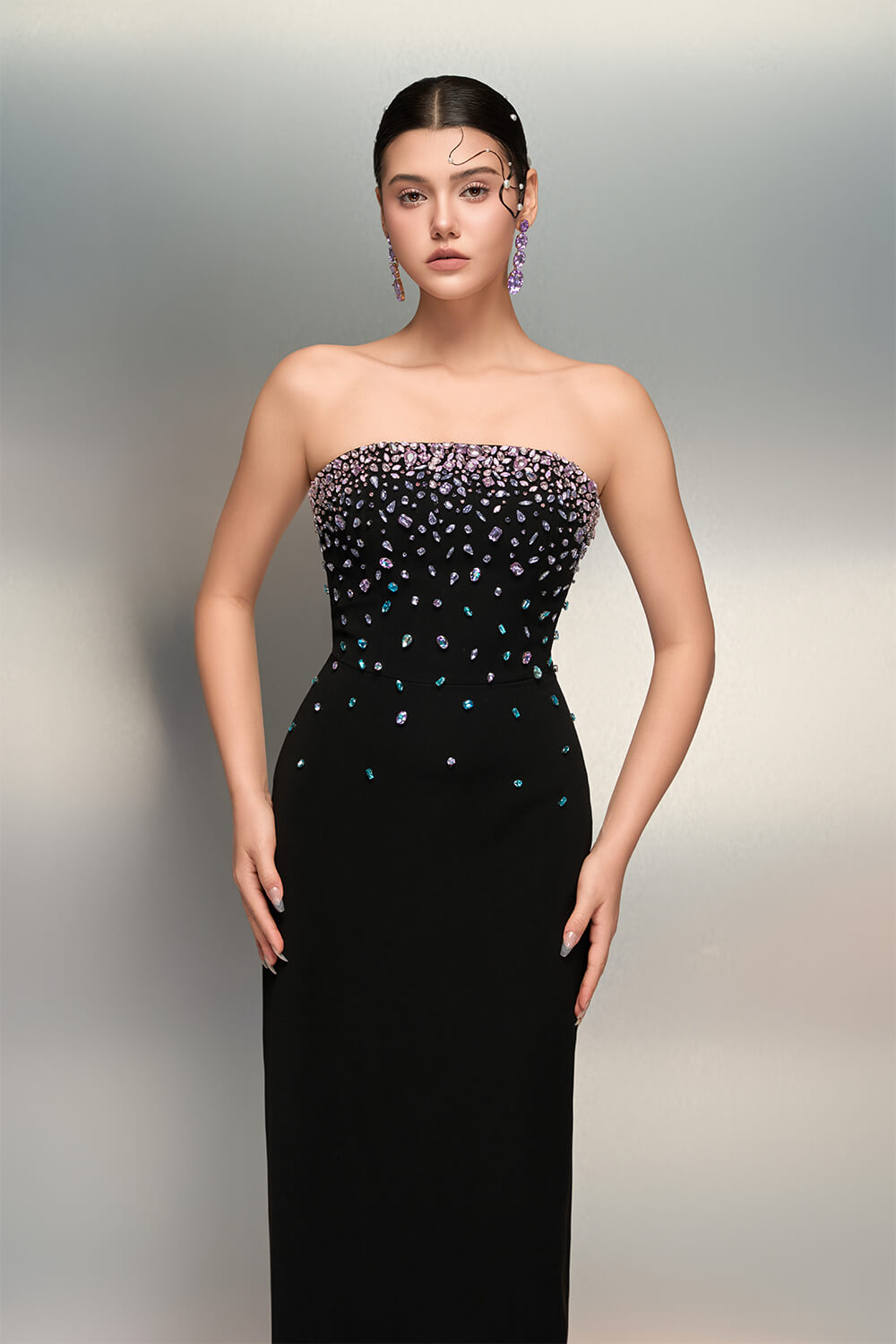SV00963 | Crystal Embellished Dress | Esposa