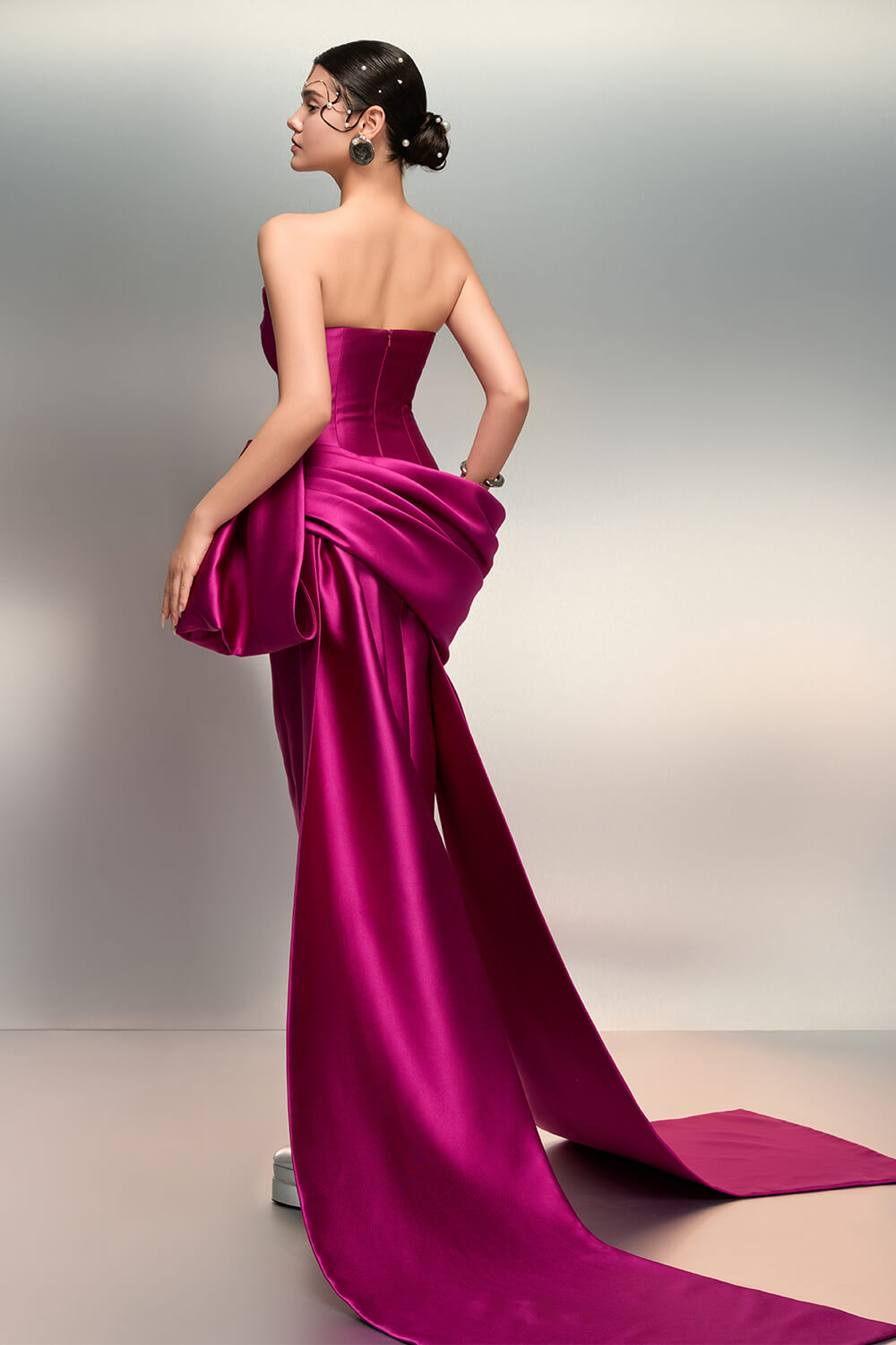SV00973 | Strapless Draped Gown | Esposa