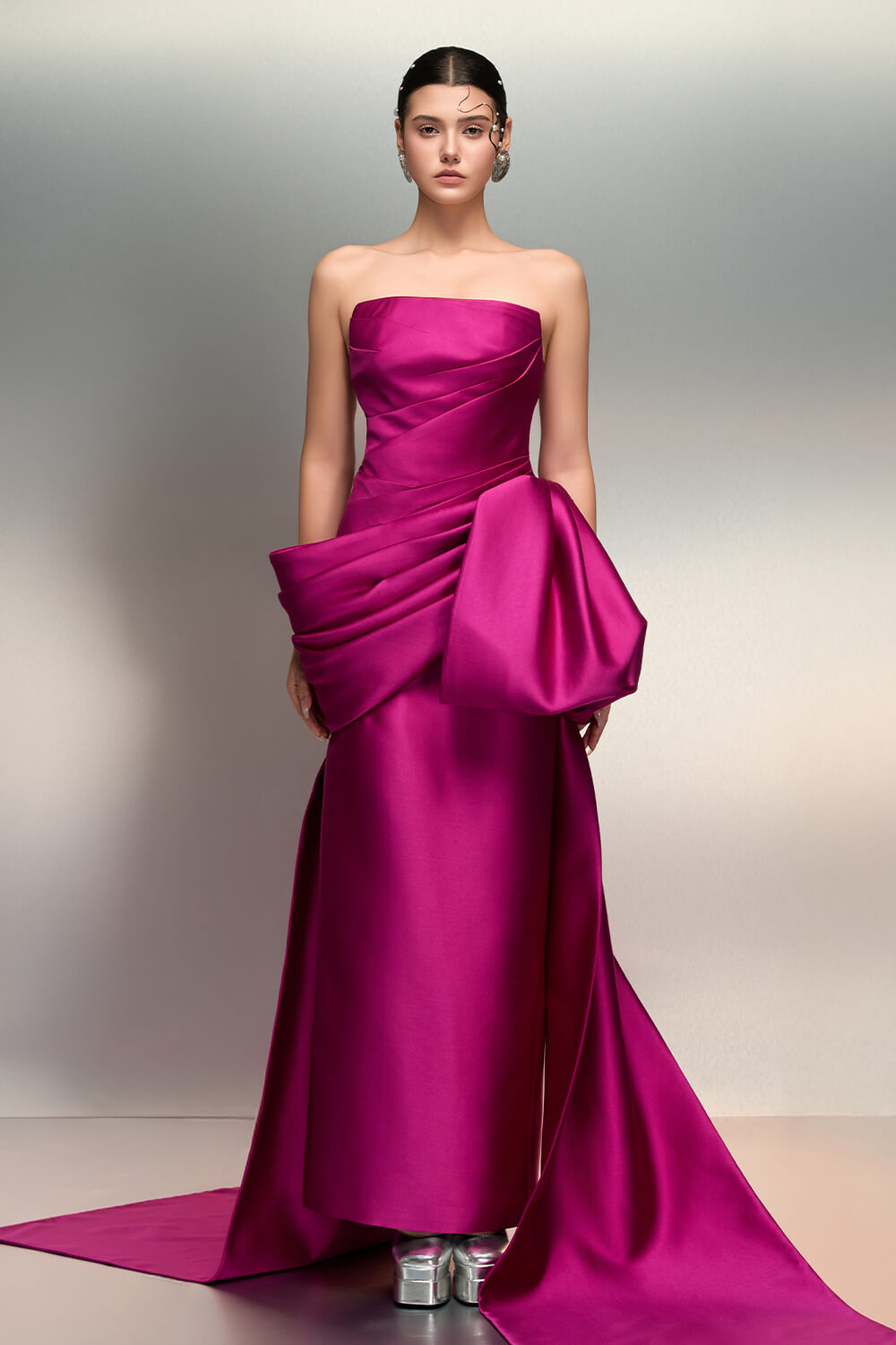 SV00973 | Strapless Draped Gown | Esposa