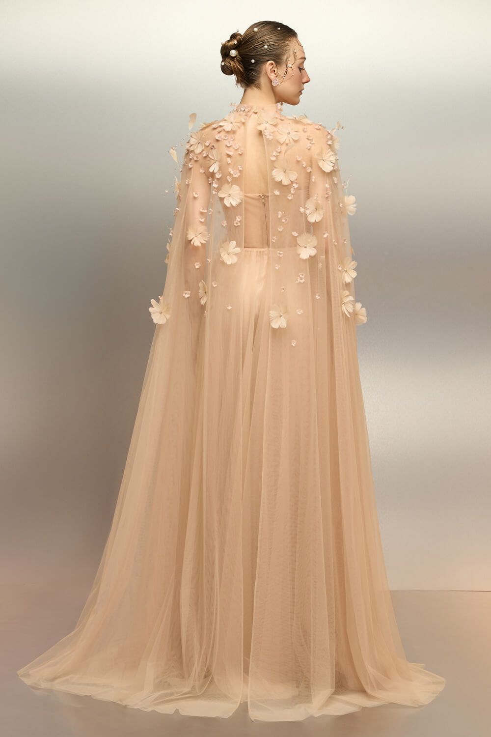 SV00990 | Floral Tulle Gown | Esposa
