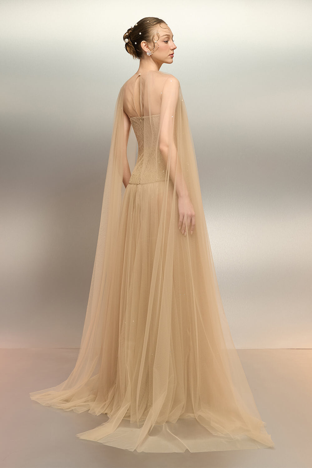 SV00991 | Embroidered Tulle Gown | Esposa