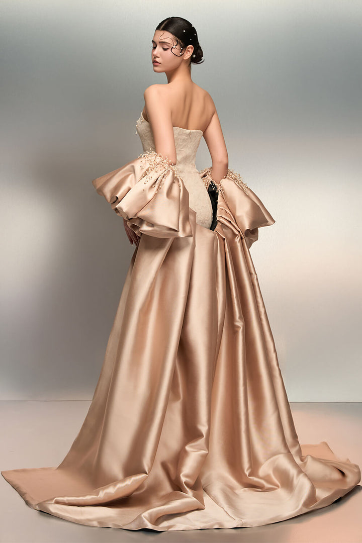 SV01000 | Embroidered Strapless Dress | Esposa