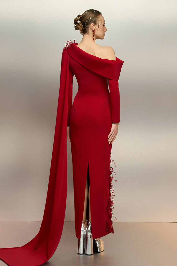 SV01021 | Asymmetrical Evening Gown | Esposa