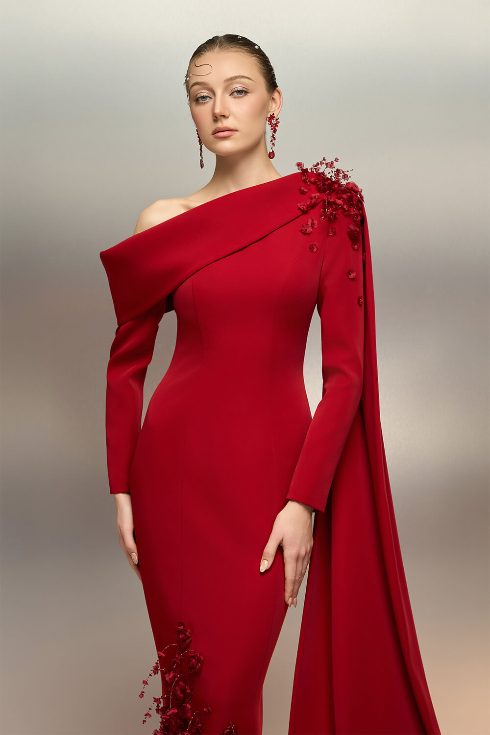 SV01021 | Asymmetrical Evening Gown | Esposa