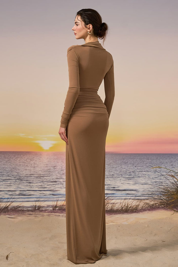21 SIX, Draped Jersey Evening Gown | Esposa