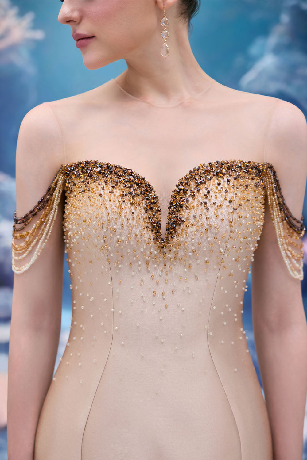 21 SIX, Embellished Sweetheart Mermaid Gown | Esposa