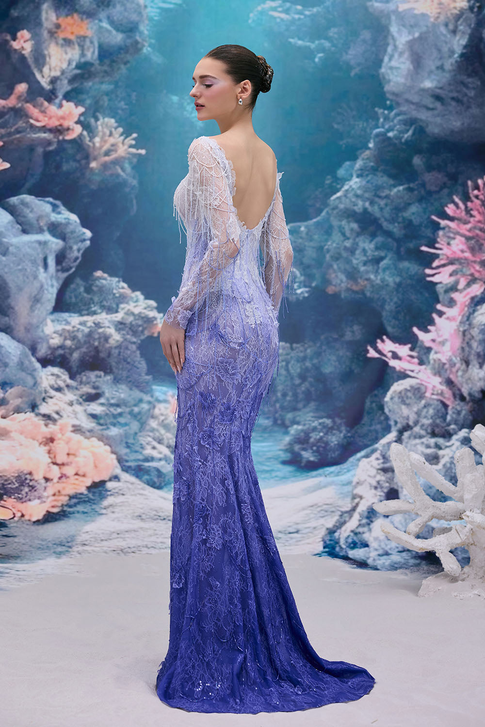 21 SIX, Embroidered Mermaid Gown | Esposa