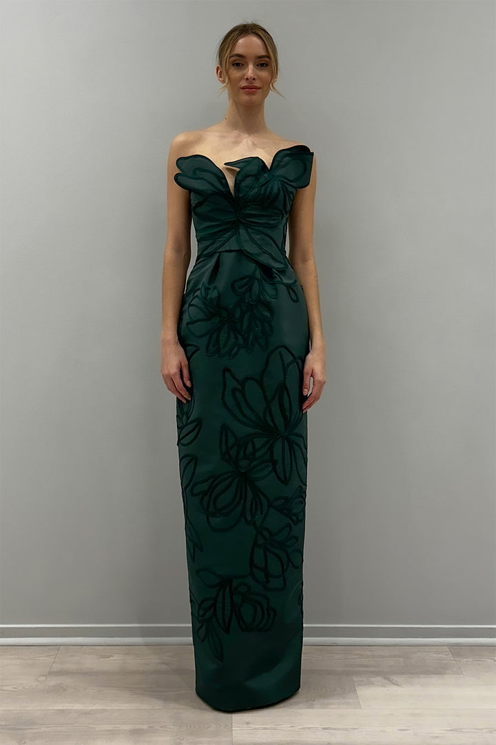 Monique Lhuillier, Strapless Long Gown