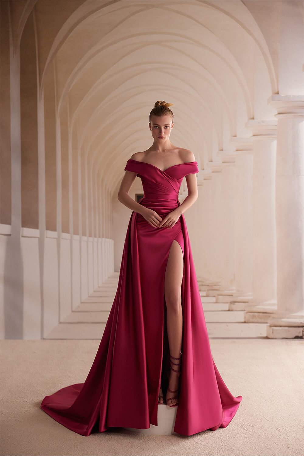 Wona Concept, Elegant Off Shoulder Dress | Esposa