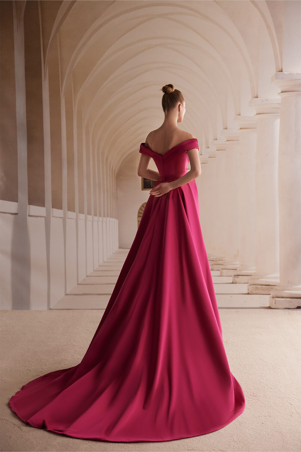 Wona Concept, Elegant Off Shoulder Dress | Esposa