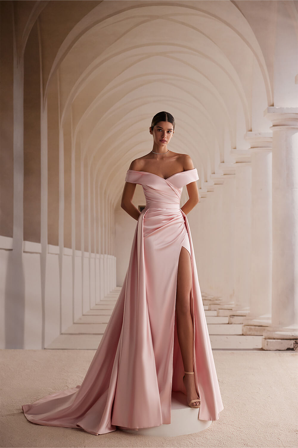 Wona Concept, Elegant Off Shoulder Dress | Esposa