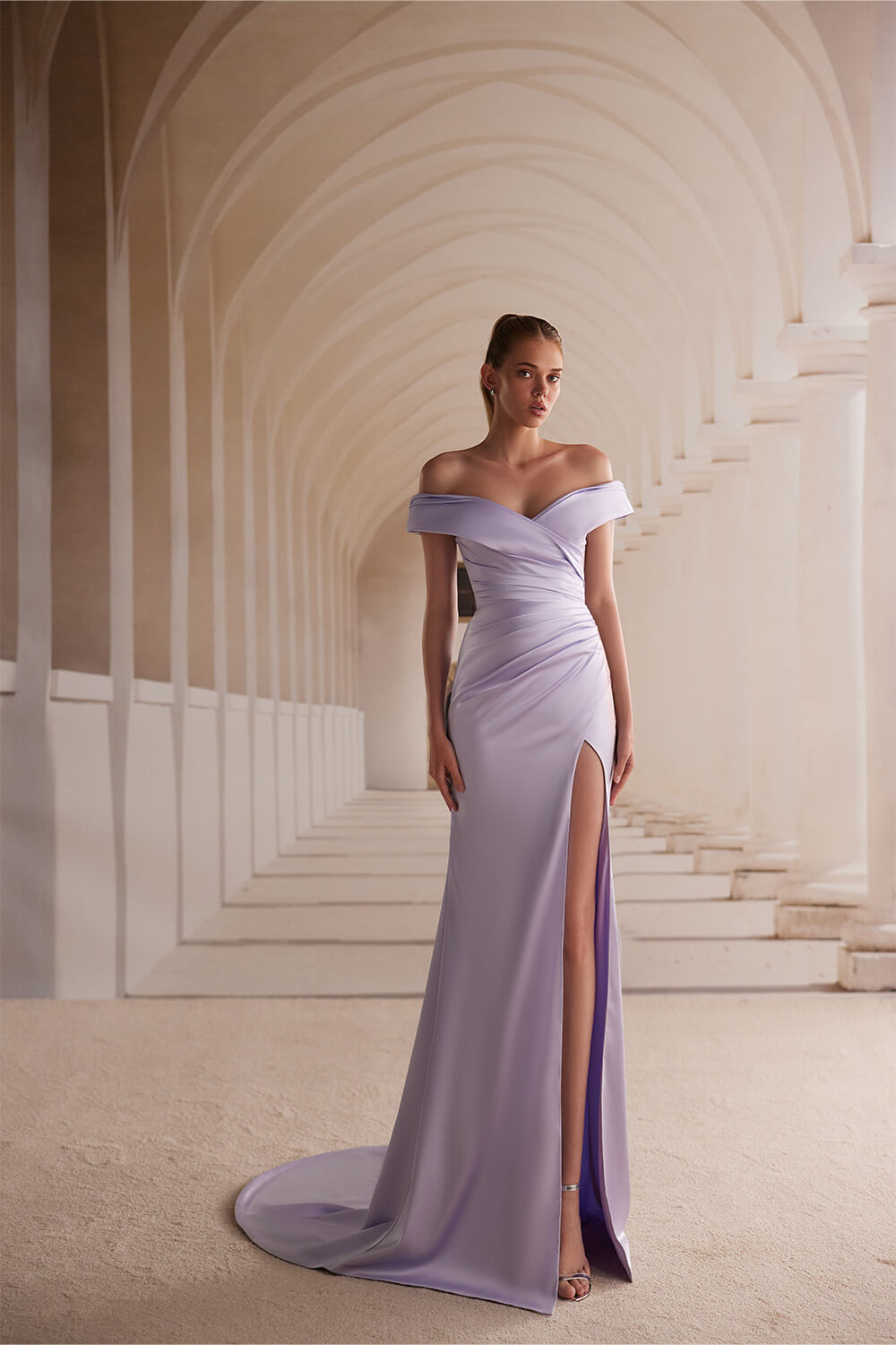 Wona Concept, Elegant Off Shoulder Dress | Esposa