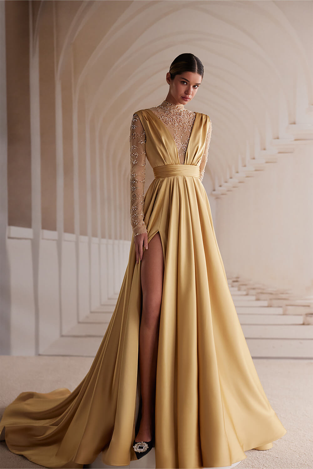 Wona Concept, Unique Dress With Sleeves | Esposa