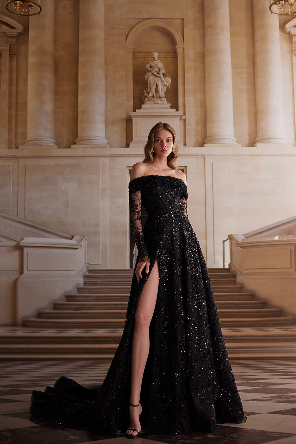 Wona Concept, Elegant Off Shoulder Gown | Esposa