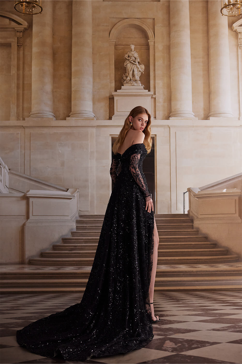 Wona Concept, Elegant Off Shoulder Gown | Esposa