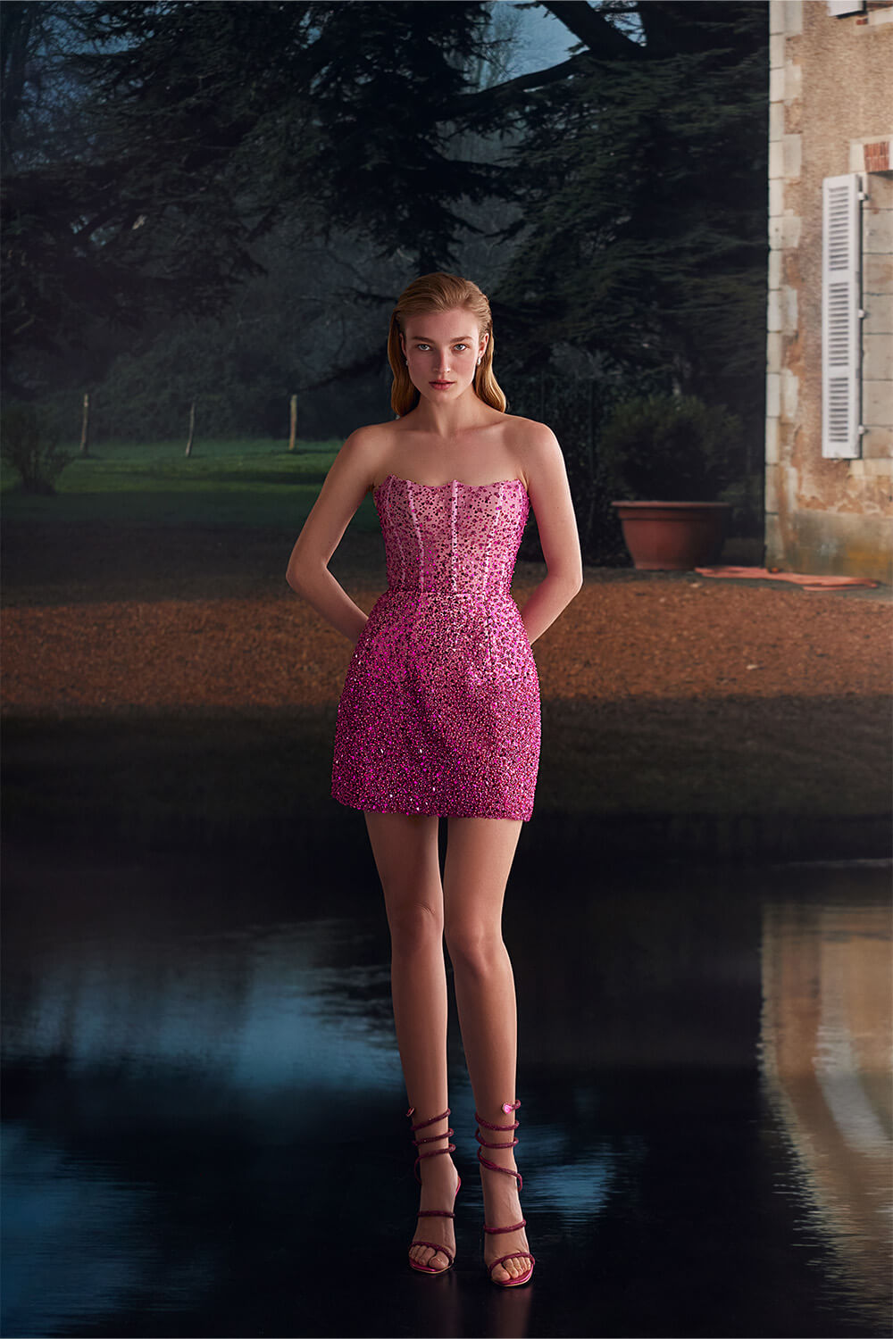 Wona Concept, Beaded Short Dress | Esposa