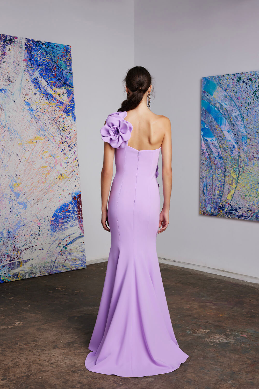 Frascara, Asymmetrical Neckline Dress | Esposa