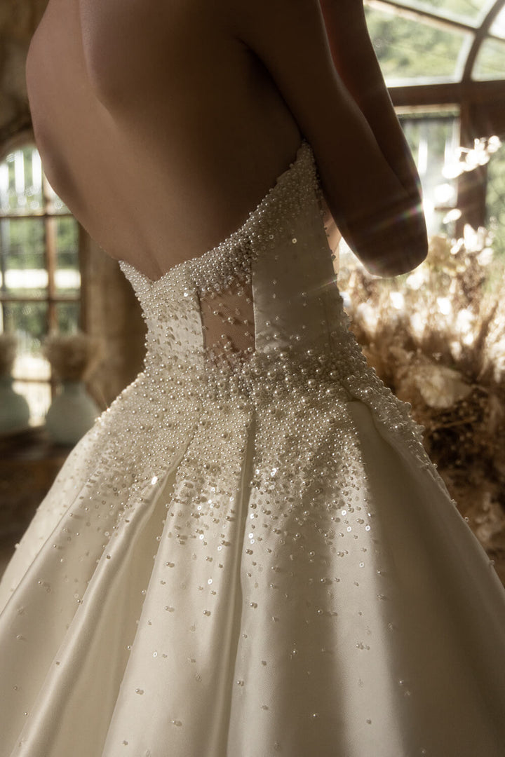 Plume by Kristie, Strapless Mikado Dress | Esposa