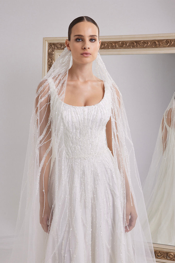 Nova Bella, Simple Beaded Dress | Esposa