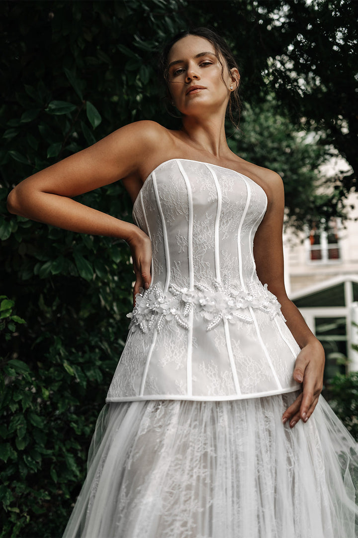 Nova Bella, Sculpted A-Line Gown | Esposa