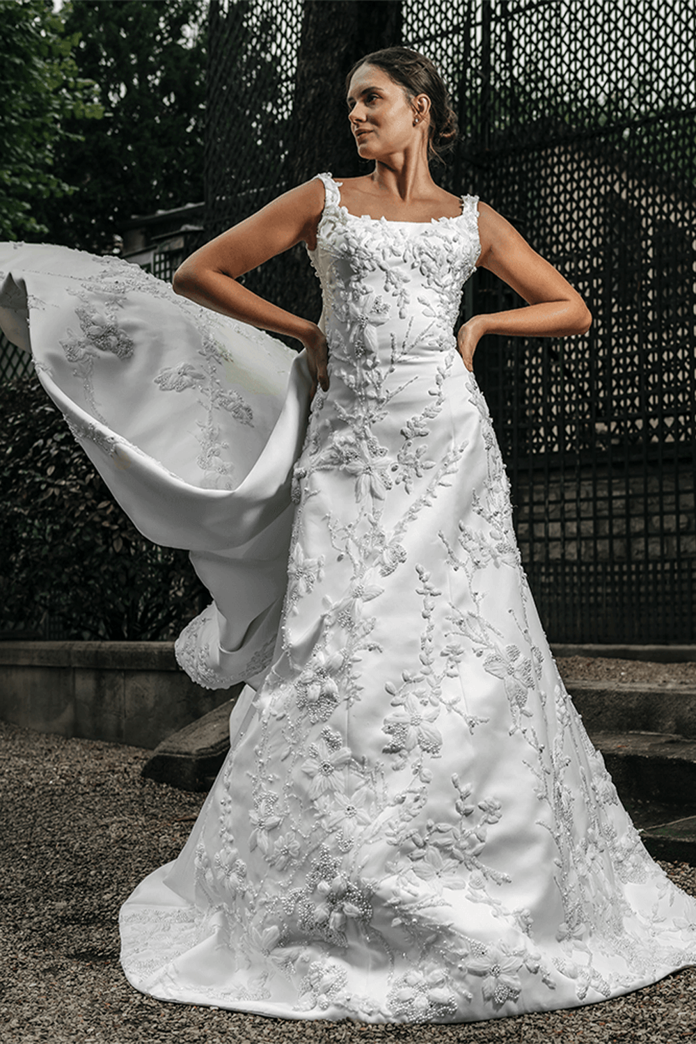 Nova Bella, Floral A-line Gown | Esposa